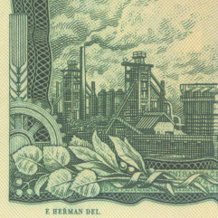 100 Kčs bankovka Státní banky československé, avers (1961)            