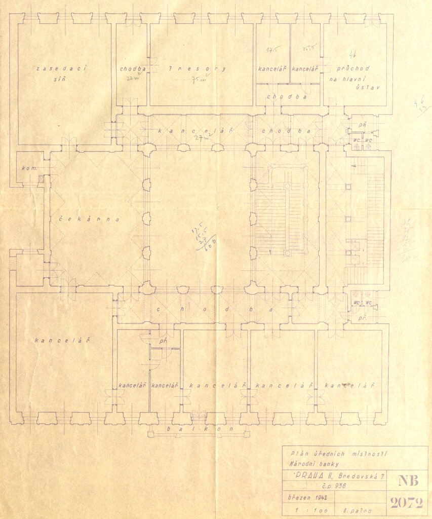 Bankovní budovy 1919 - 1950