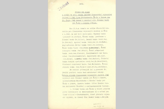Financování vojenských dodávek do Říše (1940)