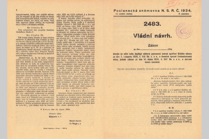 Vládní návrh zákona o devalvaci koruny (1934)