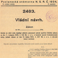Vládní návrh zákona o devalvaci koruny (1934)